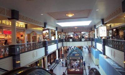 An interior of a mall