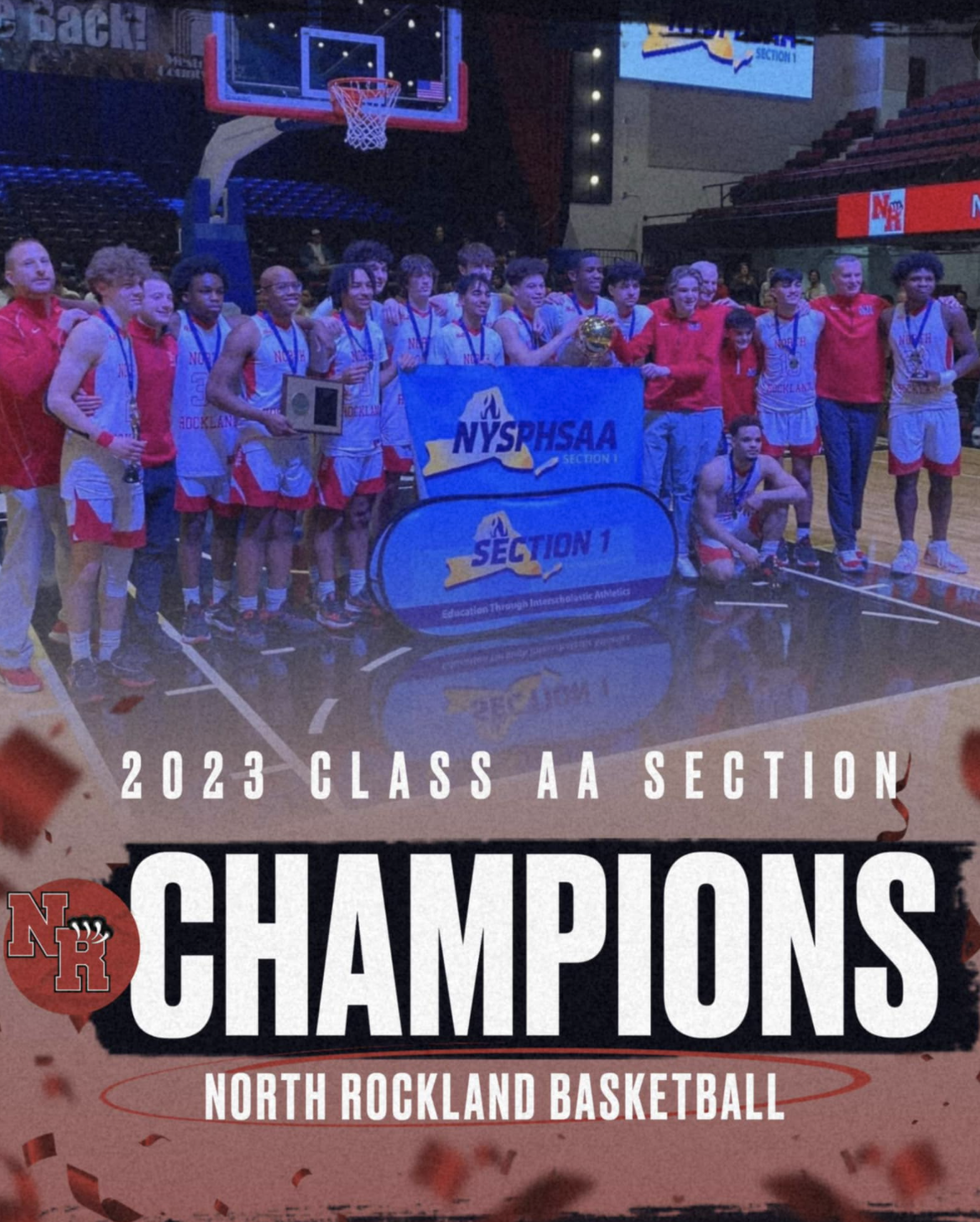 The 2023 Class AA section champions in basketball