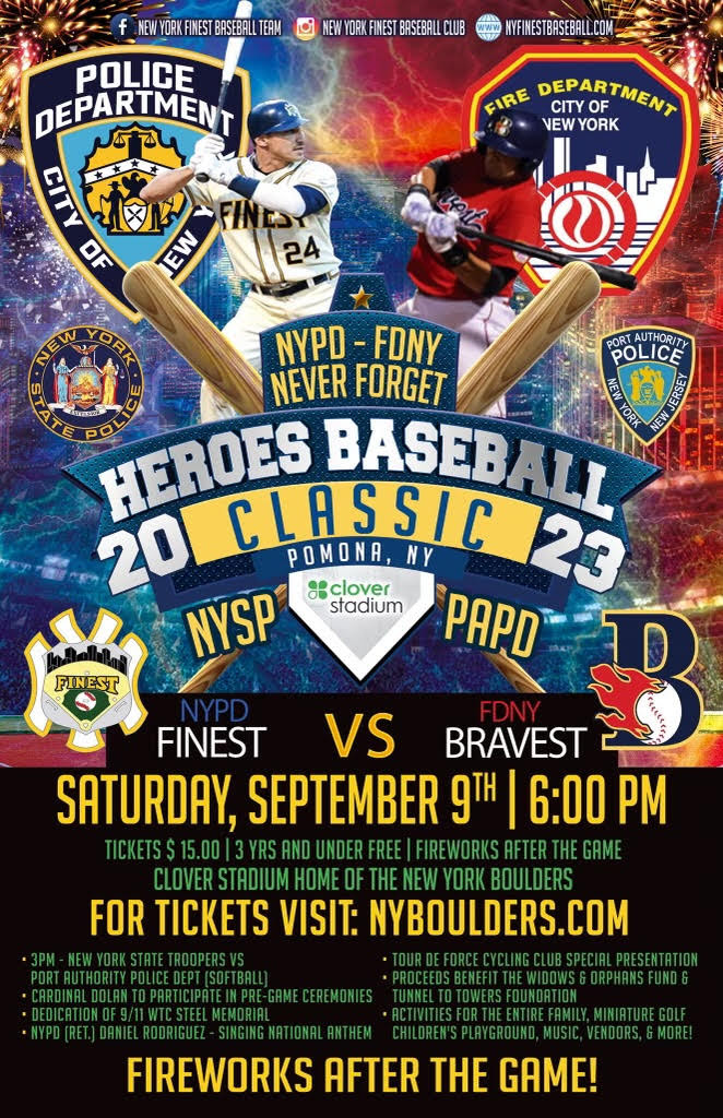 NYPD-FDNY 9/11 benefit baseball game moved to Rockland